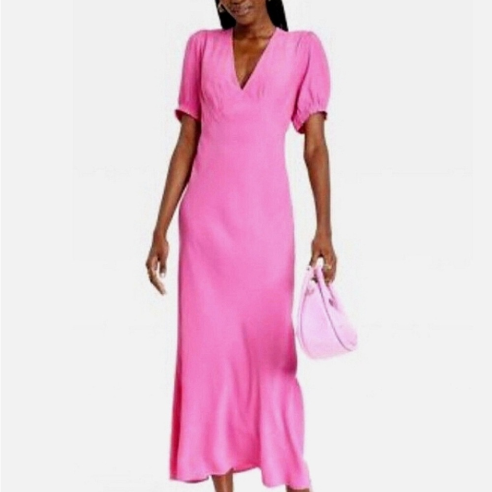 Elegant Pink Women's Dress